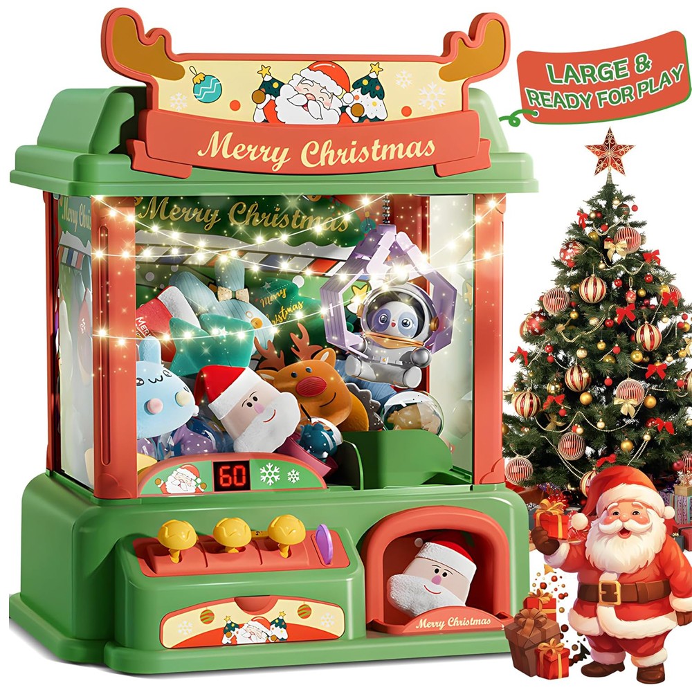 Kids Toys Vending Machine - آلة مخلب عيد الميلاد للأطفال ،