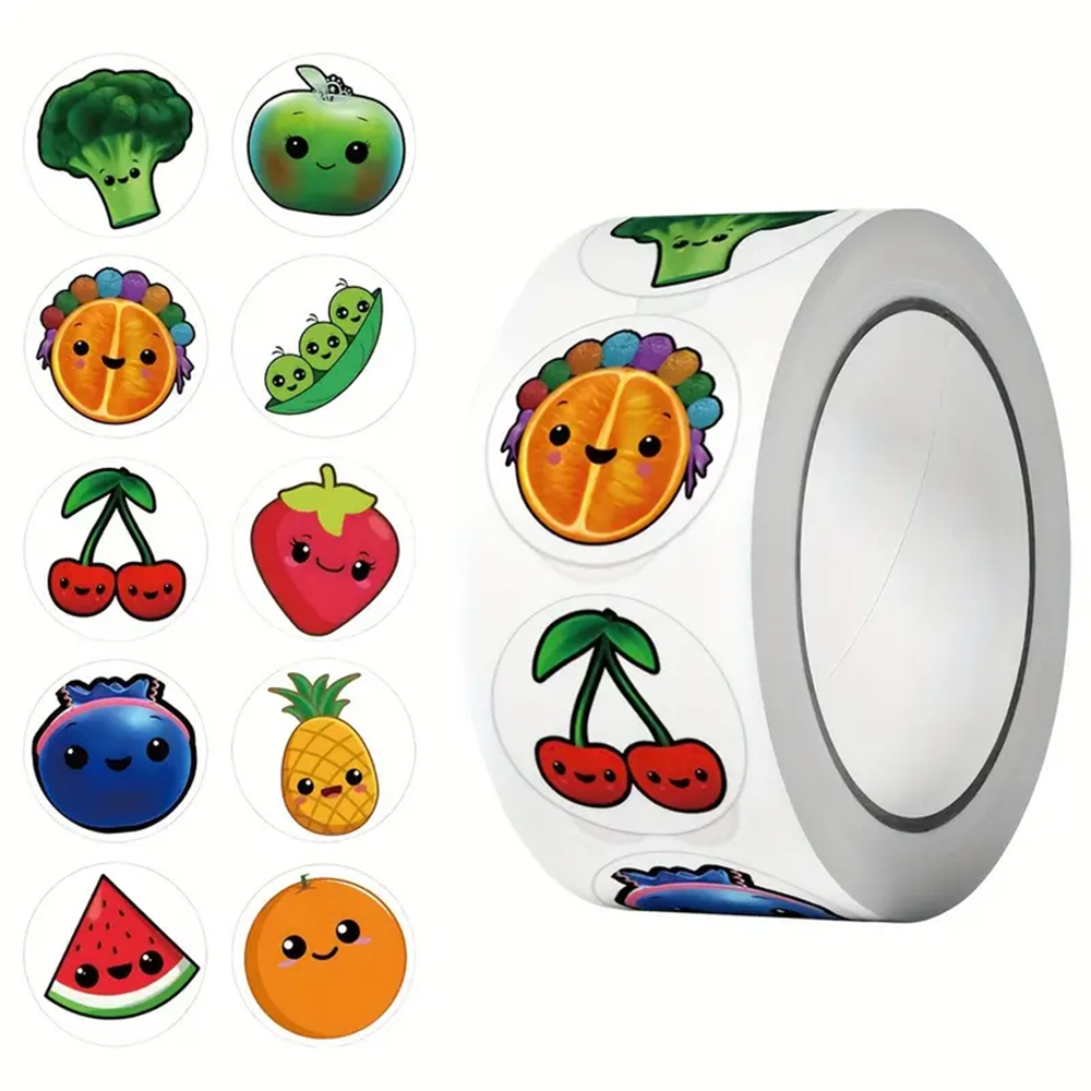 Banner Kids Toys - 500 قطعة/لفة ملصقات قرطاسية للأطفال لحفلات