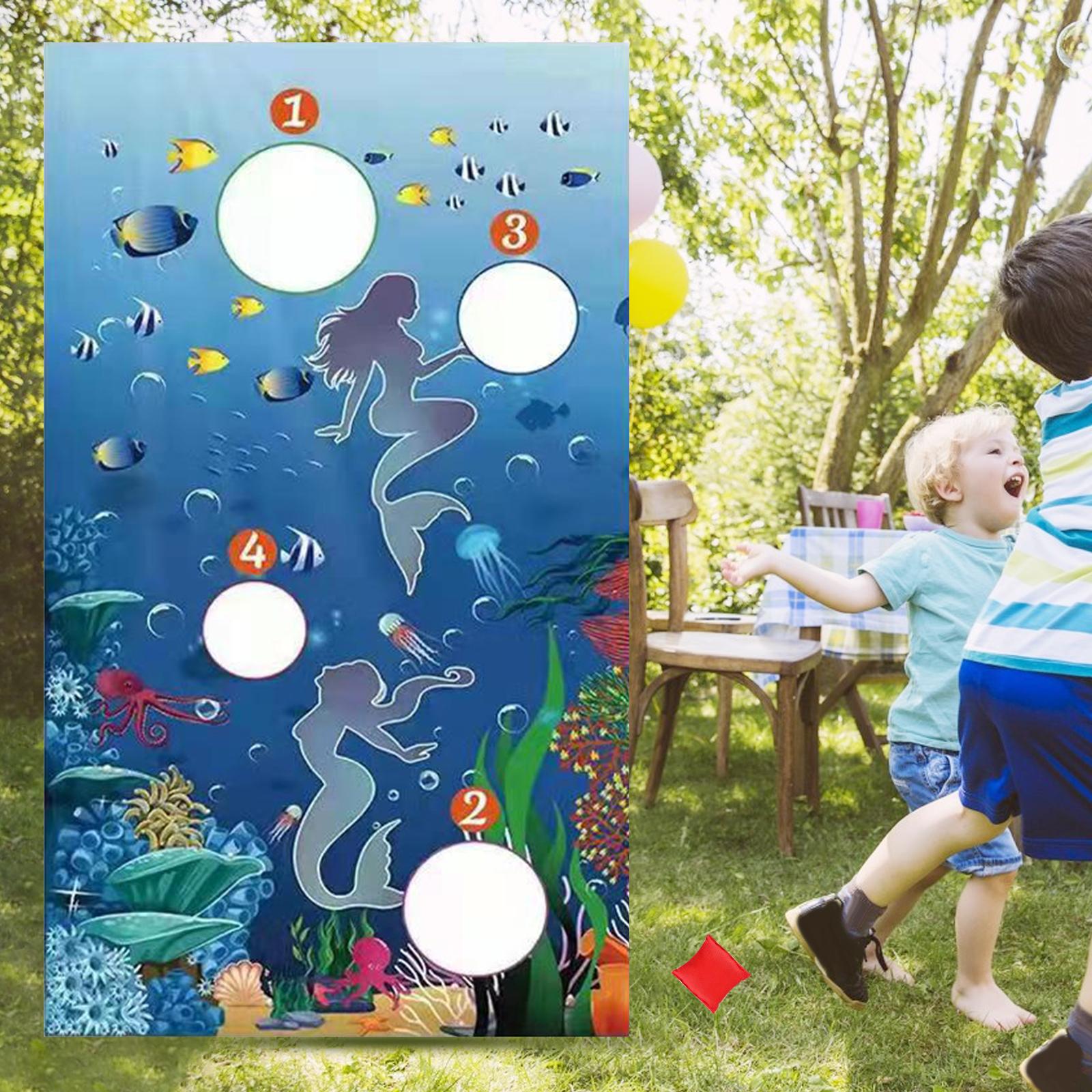 Banner Kids Toys - لعبة رمي الأكياس الرملية بتصميم المحيط