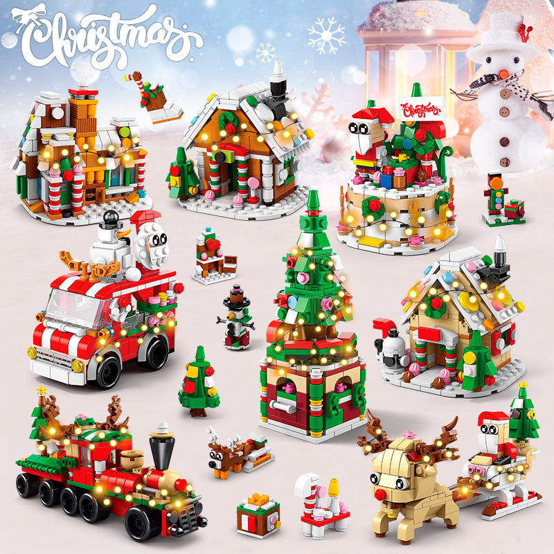 Kids Xmas Toys Ideas - مجموعة مكعبات بناء 10 في 1