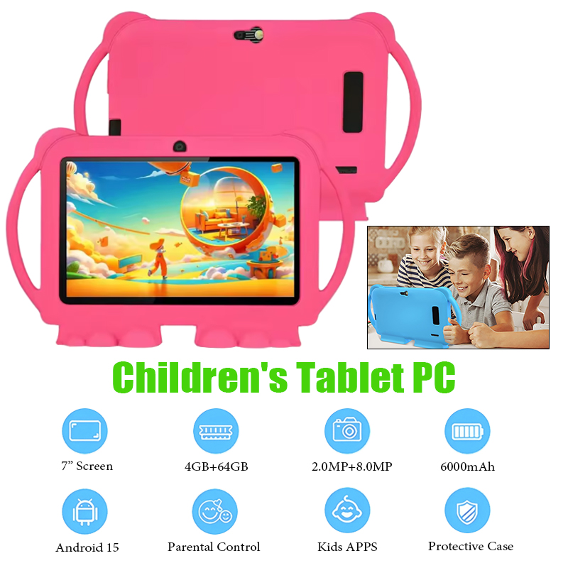 Learning Tablet Kids - جهاز لوحي للأطفال 7 بوصة مع