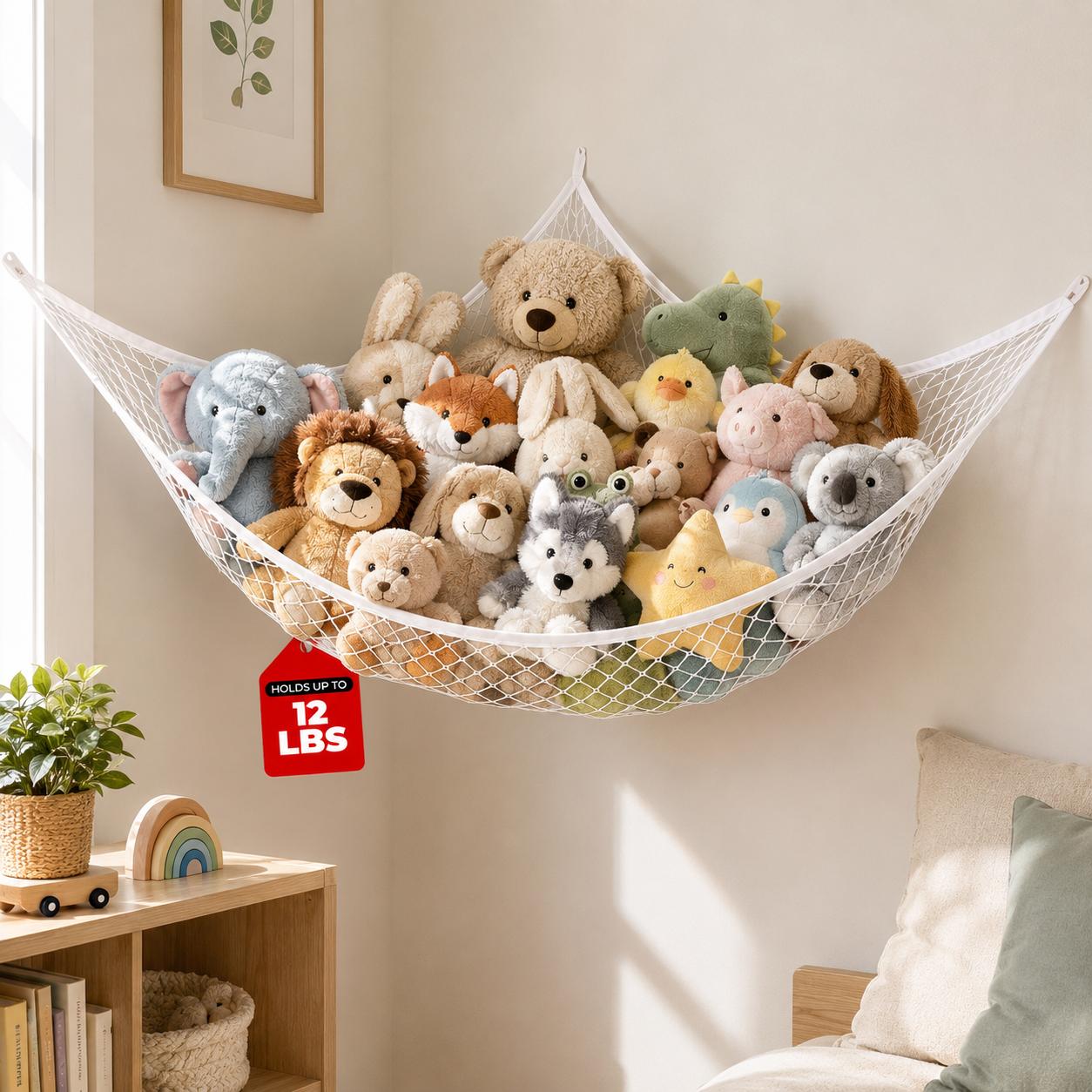 Kids & Toys Expo Saudi Arabia - شبكة تخزين ألعاب معلقة، منظم للدمى