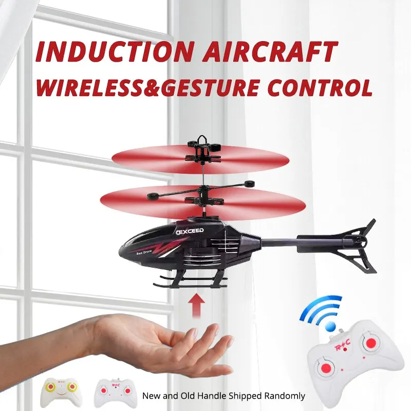 Kids Toys Helicopter - 2 قناة التحكم في الإيماءات تعليق