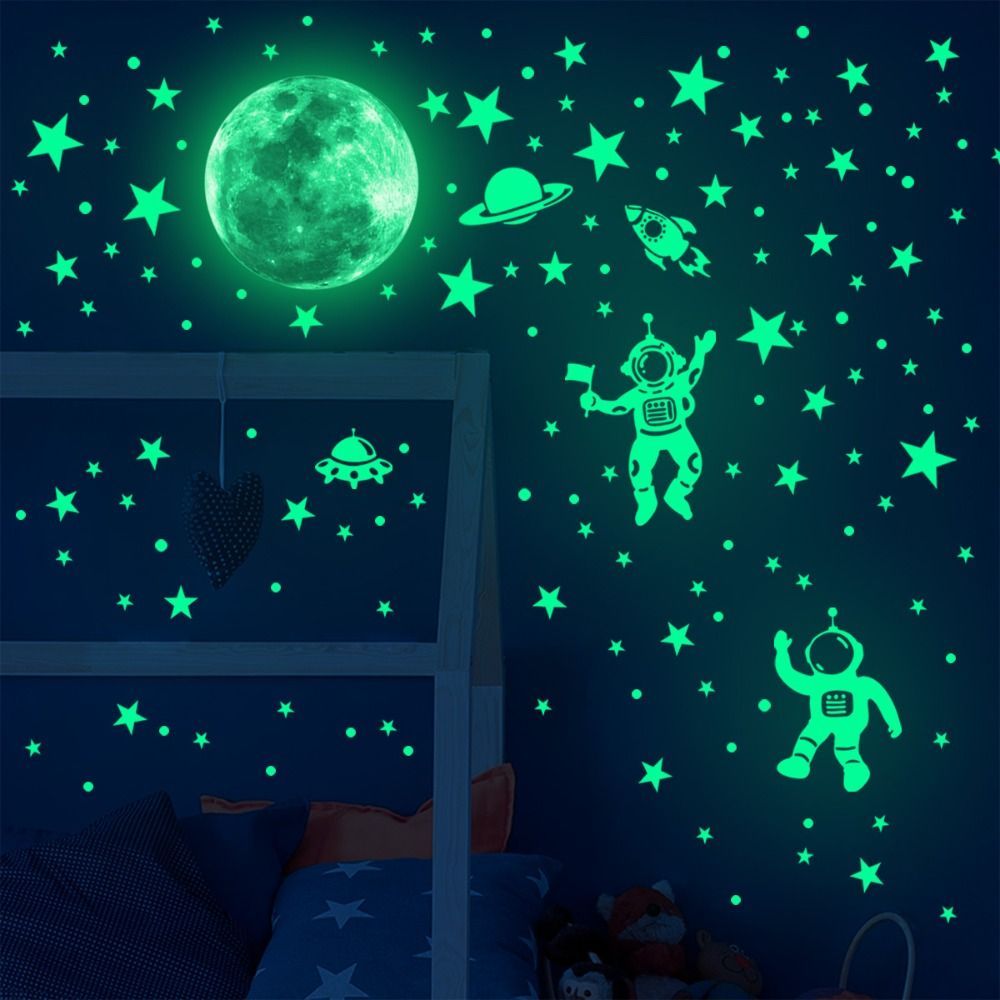 Glow In Dark Stars - توهج أخضر في النجوم الداكنة ،