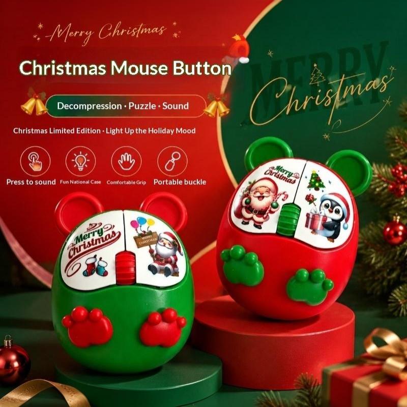 Kids Xmas Toys Ideas - لعبة فأر حسية بتصميم عيد الميلاد