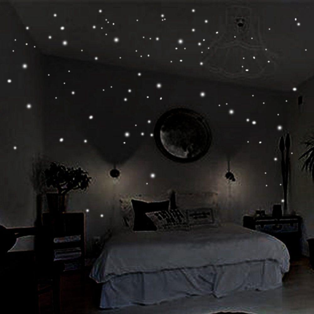 407 قطعة النقاط المستديرة ملصق - مراجعة Glow In Dark Stars وسعره