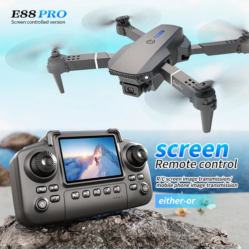 طائرة بدون طيار احترافية E88 P - مراجعة Kids Toys Helicopter وسعره