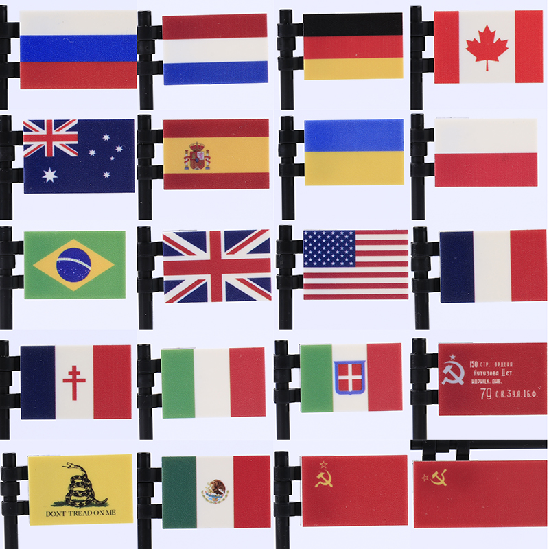 MOC US Falg اللبنات الأمة راية - مراجعة Banner Kids Toys وسعره
