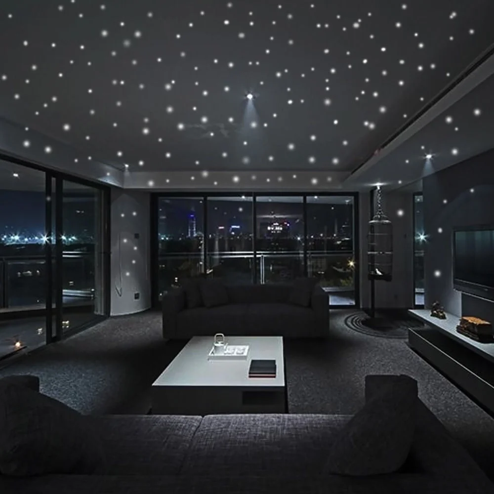 407 قطعة من ملصقات الحائط لتزي - مراجعة Glow In Dark Stars وسعره
