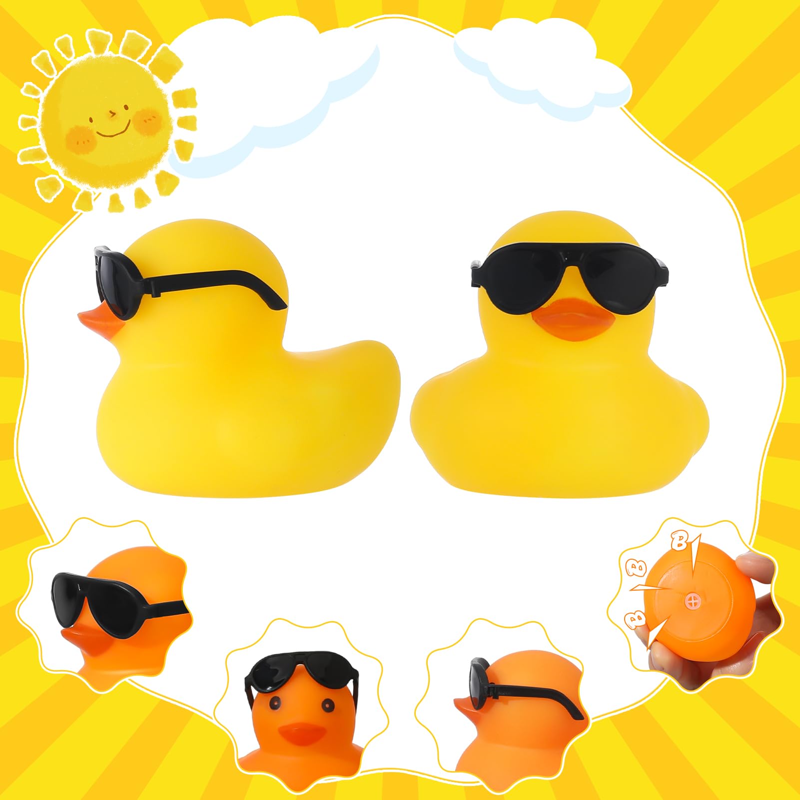 6/12/24/48 قطعة البط المطاطي ا - مراجعة Rubber Duck Bath وسعره