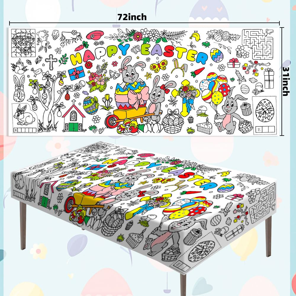 مفرش طاولة تلوين عيد الفصح للأ - مراجعة Banner Kids Toys وسعره