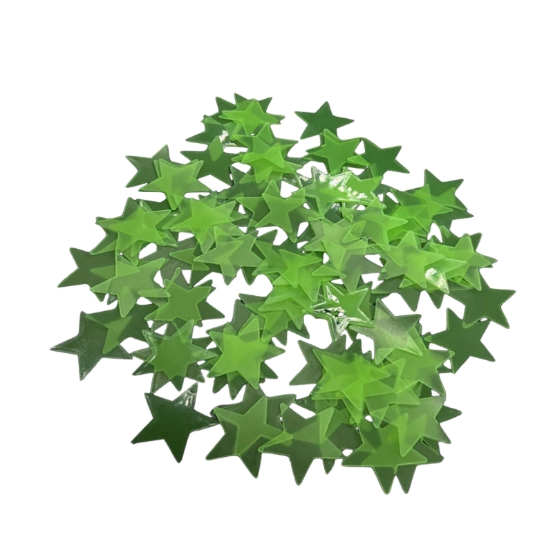 حزمة من 100 ملصق نجمة ثلاثية ا - مراجعة Glow In Dark Stars وسعره