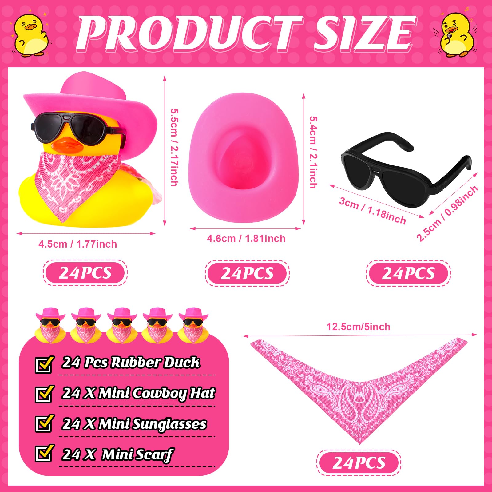 24 مجموعة من البط المطاطي كاوب - مراجعة Rubber Duck Bath وسعره