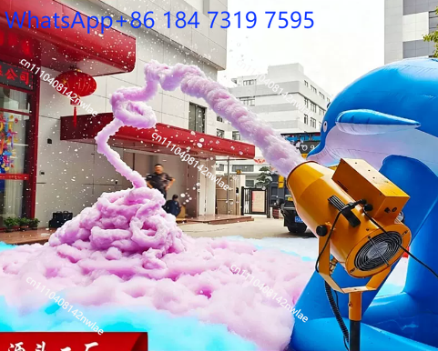 آلة رش الرغوة عالية الطاقة بقد - مراجعة Bubble Machine Outdoor وسعره