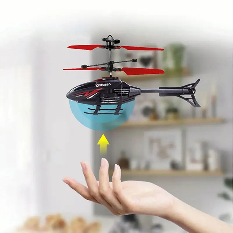 2 قناة التحكم في الإيماءات تعل - مراجعة Kids Toys Helicopter وسعره