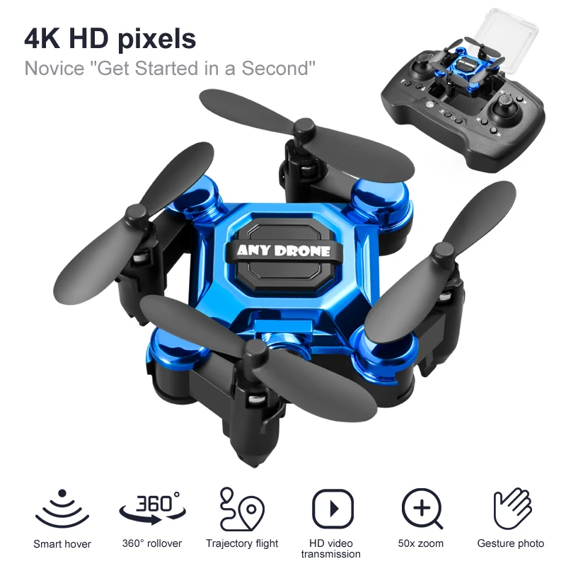 كاميرا 4K HD RC بدون طيار قابل - مراجعة Kids Toys Helicopter وسعره
